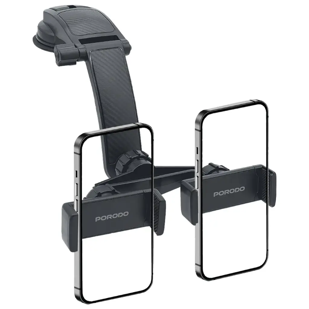 PORODO 360 ROTATABLE CAR PHONE HOLDER BLACK PDNB420THBK thumbnail 2