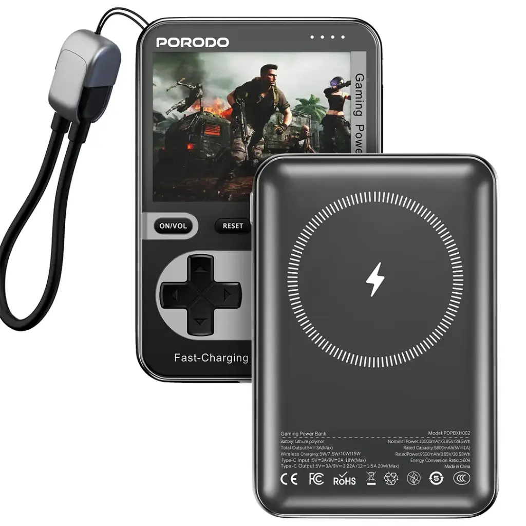 PORODO ARCADEVOLT 10000MAH MAGSAFE POWERBANK BLACK PDPBXH002BK thumbnail 2