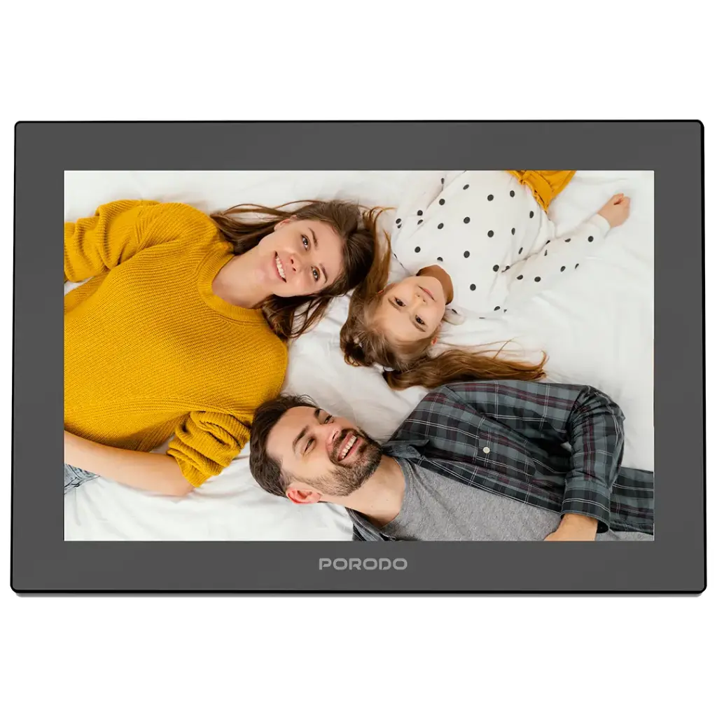 PORODO PIXELLE 10.1 INCH SMART FRAME MIRROR GLASS TECHNOLOGY BLACK PDPF1003BK thumbnail 2