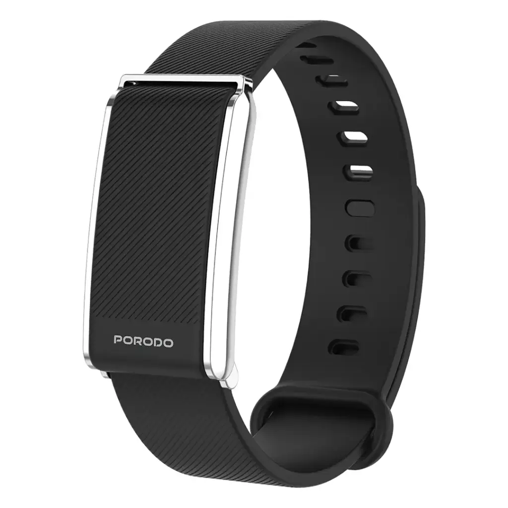 PORODO TRACKFIT SCREENLESS SMART FITBAND BLACK PDSB1062BK thumbnail 2