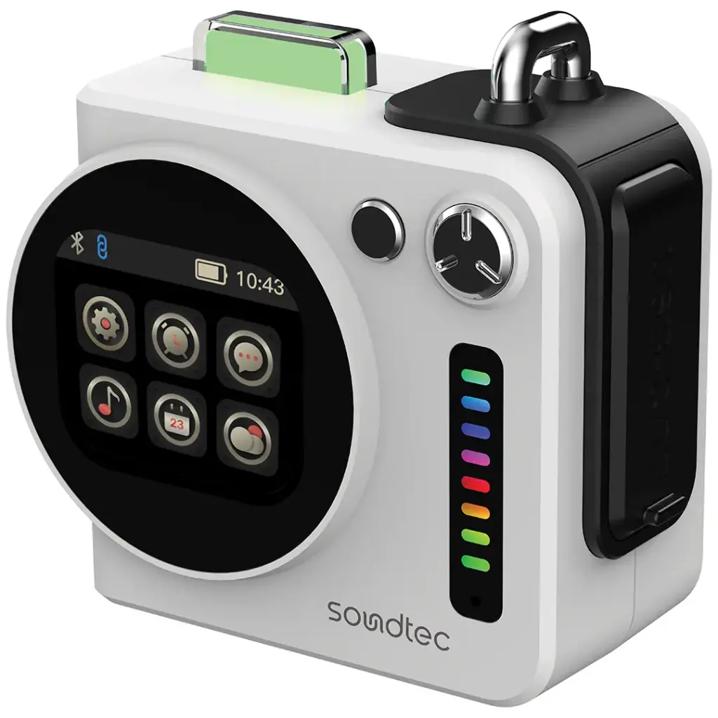 PORODO SOUNDTECH VIBEGO MINI RGB SPEAKER WHITE PDSTQS001WH thumbnail 2