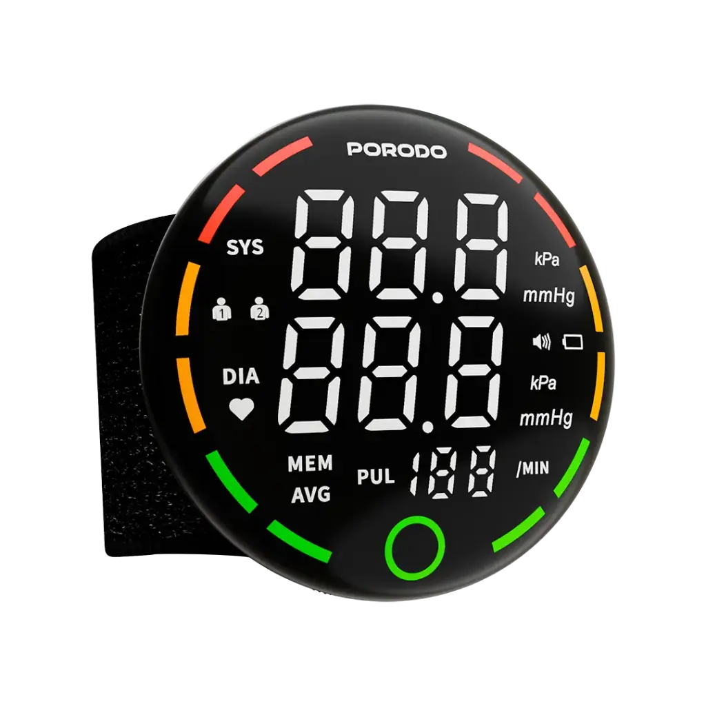 PORODO LIVEON DIGITAL BLOOD PRESSURE MONITOR ONE KEY MEASURE BLACK PDW01BBK thumbnail 2