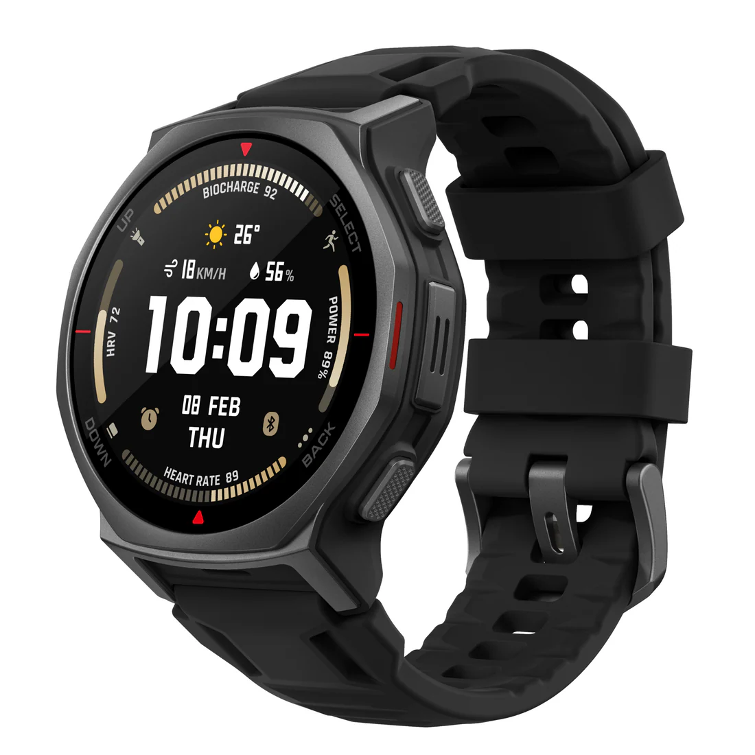 AMAZFIT T-REX 3 PRO 48MM SMART WATCH TACTICAL BLACK A2444 thumbnail 2
