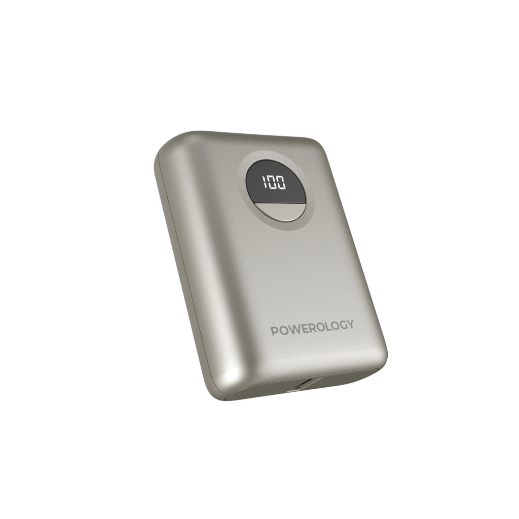 POWEROLOGY 10000MAH ULTRA COMPACT 20W PD POWER BANK TITANIUM PPBCHA04-TI thumbnail 2