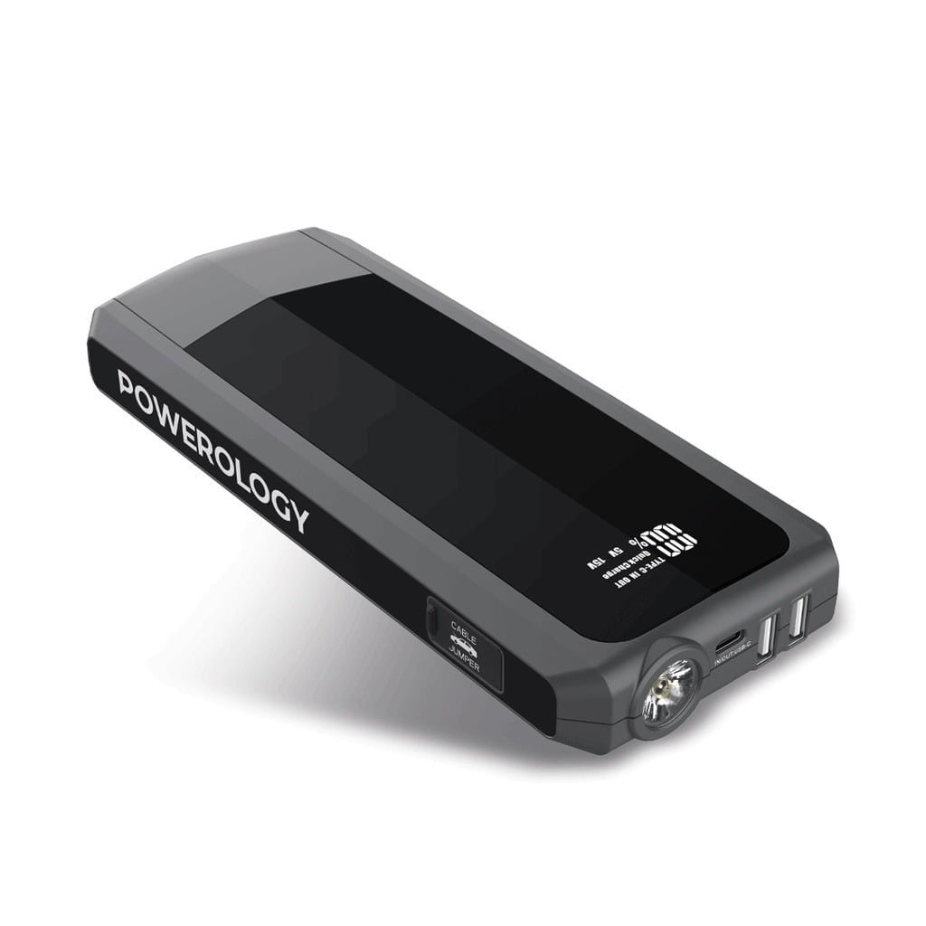 POWEROLOGY 16000MAH JUMPSTART POWERBANK 18W BLACK PPBCHA29 thumbnail 2