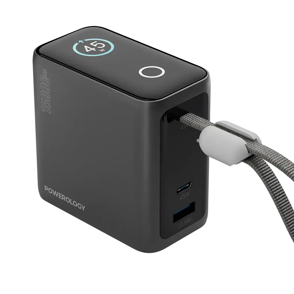 POWEROLOGY 15000MAH MINI POWERBANK GRAY PPBCHA60GY thumbnail 2