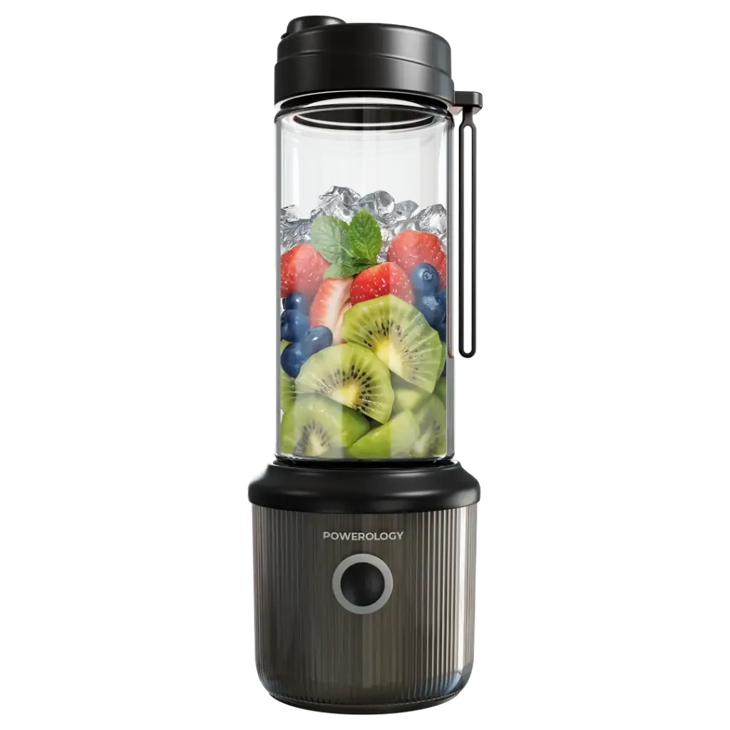 POWEROLOGY PRESS AND REFRESH PORTABLE BLENDER BLACK PSM013BK thumbnail 2