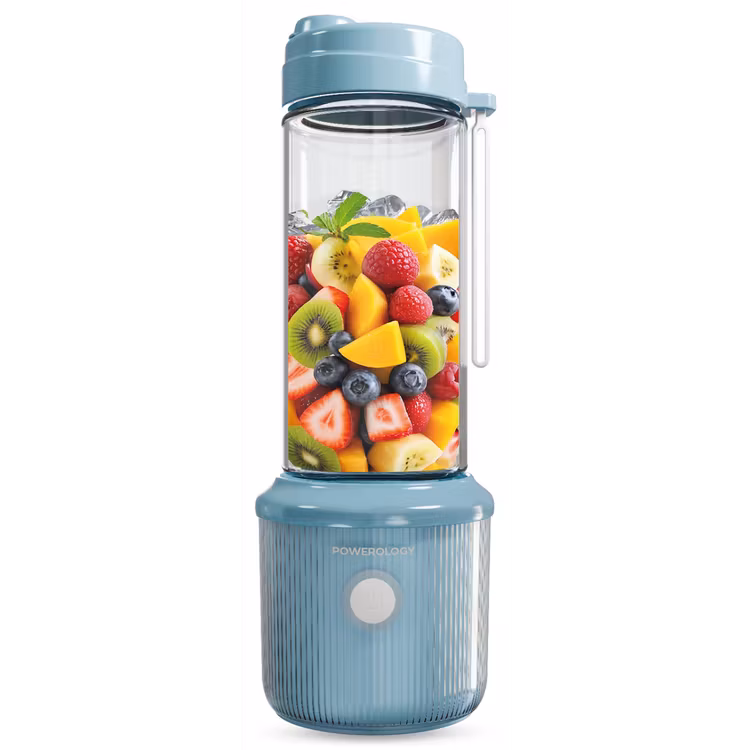 POWEROLOGY PRESS  REFRESH PORTABLE BLENDER LIGHT BLUE PSM013LTBU thumbnail 2