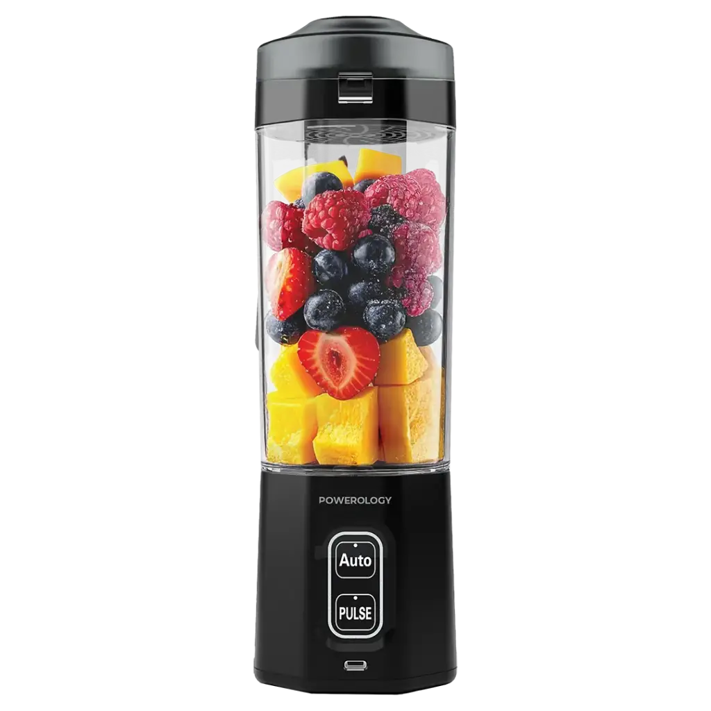 POWEROLOGY BLENDEX PORTABLE BLENDER MIXEUR PORTABLE A 10 LAMES BLACK PSM023BK thumbnail 2