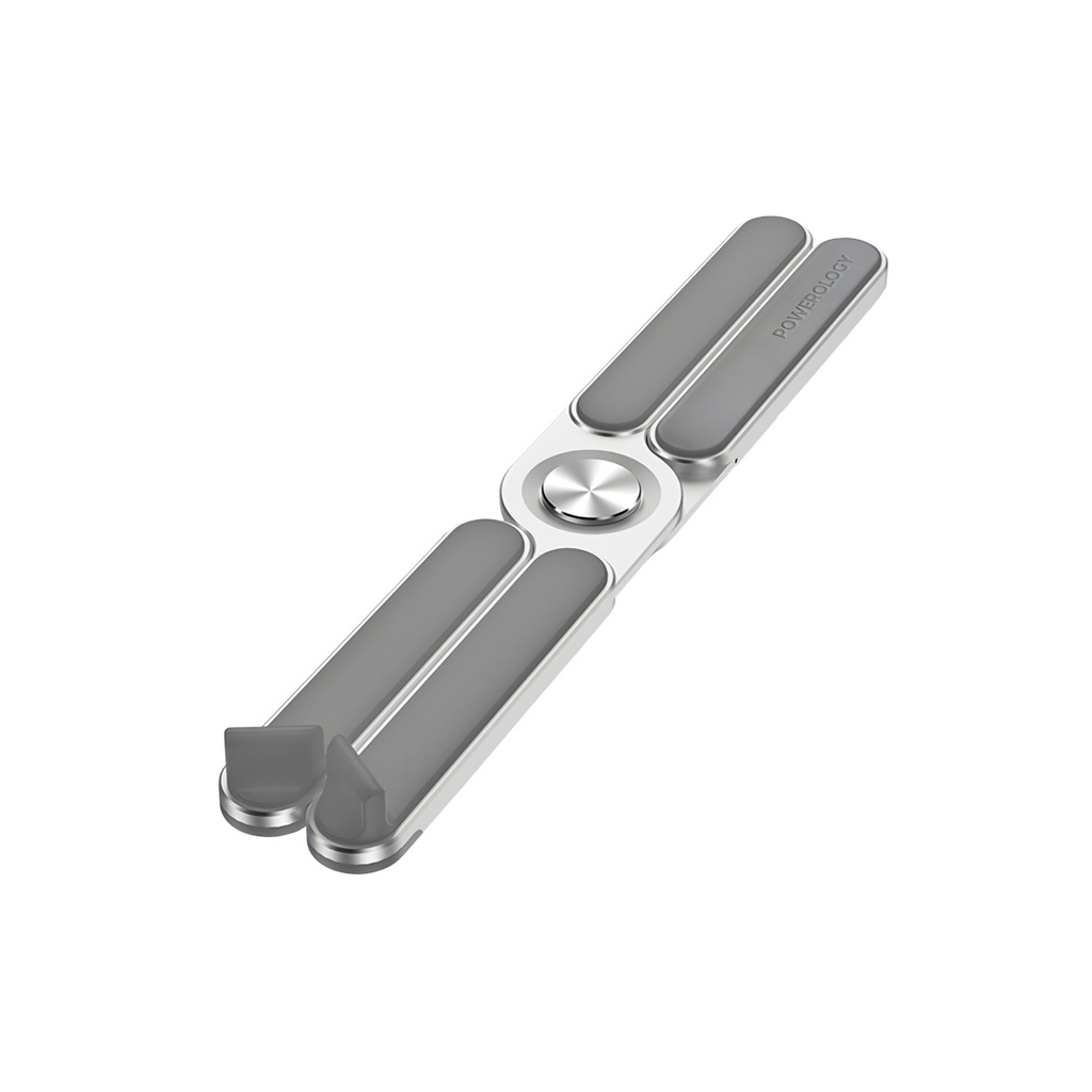 POWEROLOGY ALUMINUM FOLDING LAPTOP STAND SILVER thumbnail 2