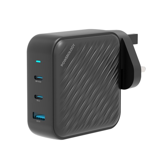 POWEROLOGY GAN CHARGER DUAL PD 140W ADAPTER  PWCUQ022 thumbnail 2
