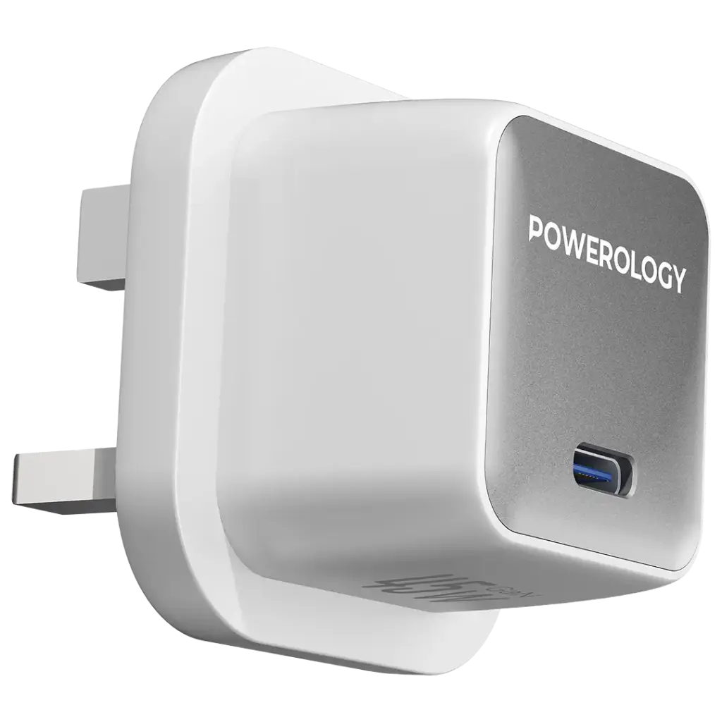 POWEROLOGY QX 45W POCKET SIZED GAN ADAPTER WHITE PWCUQC055WH thumbnail 2