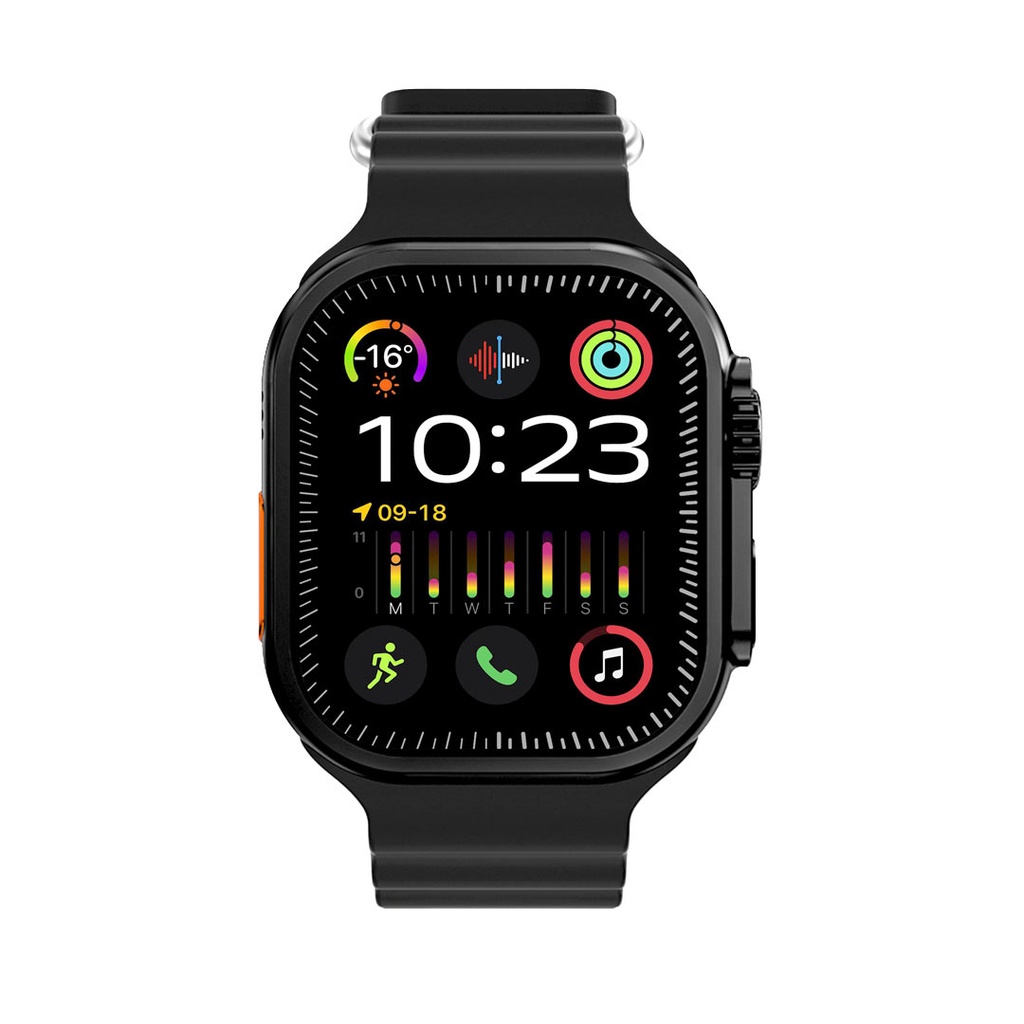 PORODO BLUE SUPERMO SMART WATCH BLACK PB-ULTRAMG-BK thumbnail 2
