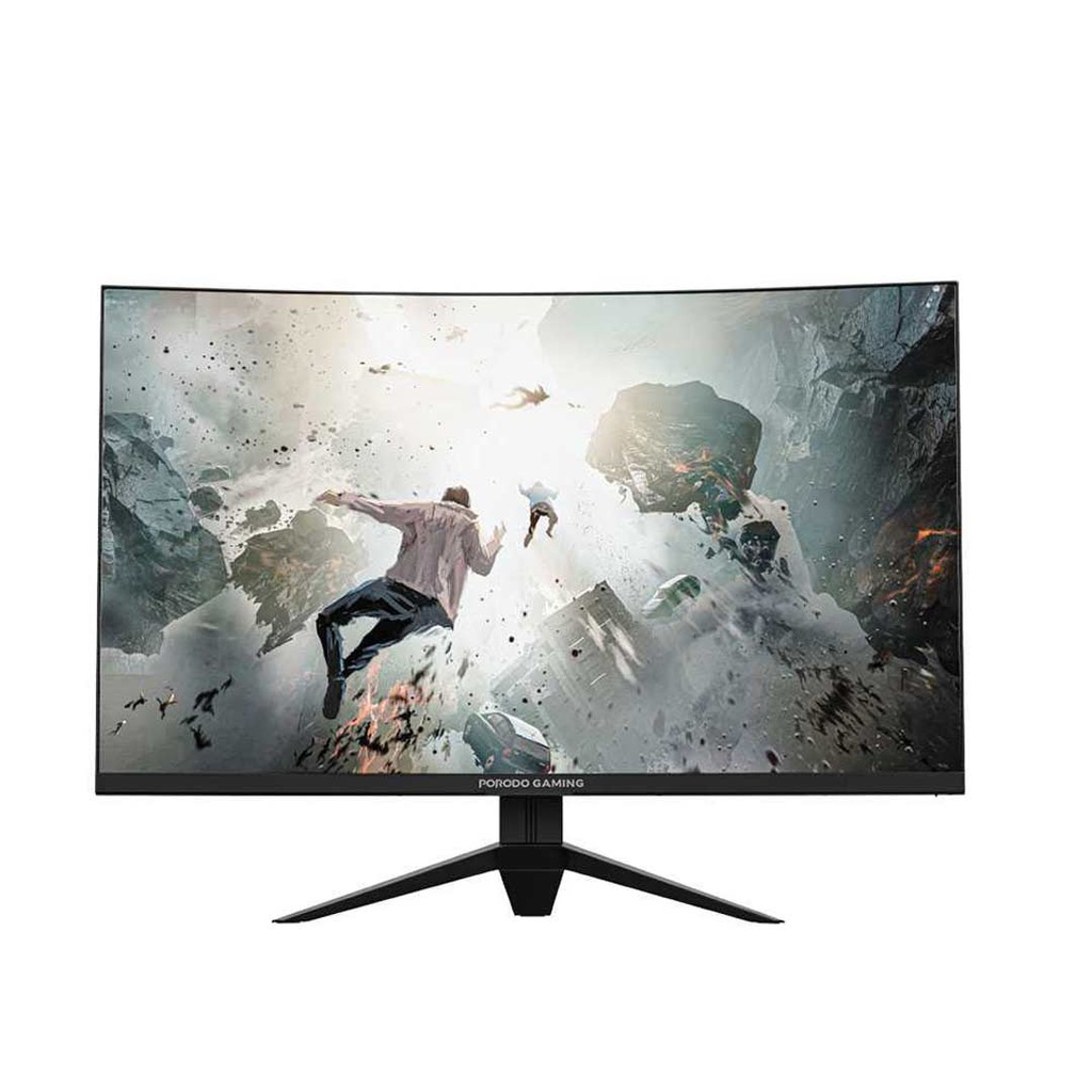 PORODO 32 INCH WIDE SCREEN CURVED GAMING MONITOR QHD PDX523-BK thumbnail 2