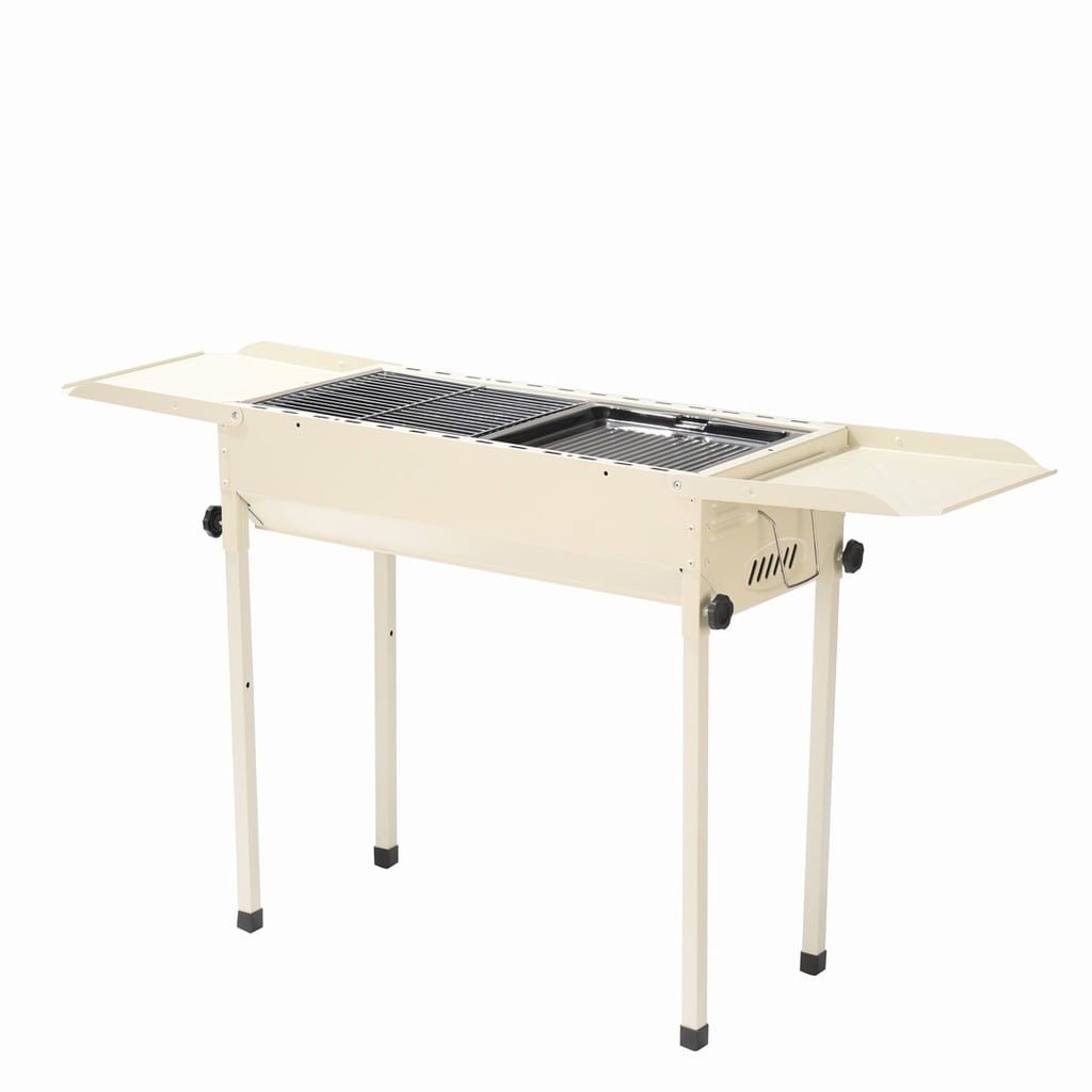 PORODO LIFESTYLE OUTDOOR BBQ GRILL DUAL WING DESIGN WHITE thumbnail 2