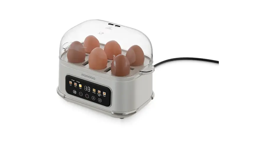 PORODO LIFESTYLE POACHER SMART ELECTRIC EGG BOILER WHITE PDLFSTEB808WH thumbnail 2
