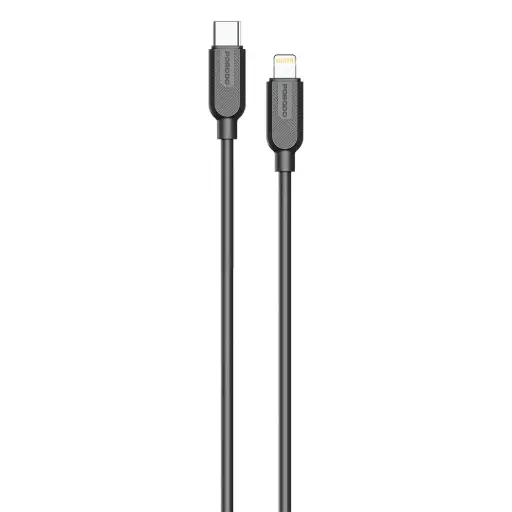 PORODO SILICONE CABLE USB C TO LIGHTNING CABLE 27W 1M BLACK PDSCTCL27BK thumbnail 2