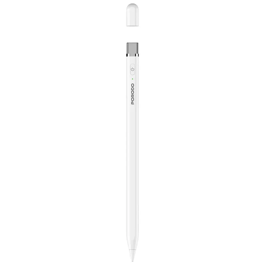 PORODO SMART STYLUS PEN FOR IPAD COMPITIBLE WITH 2018 TO 2025 MODELS WHITE PDSPP7CWH thumbnail 2