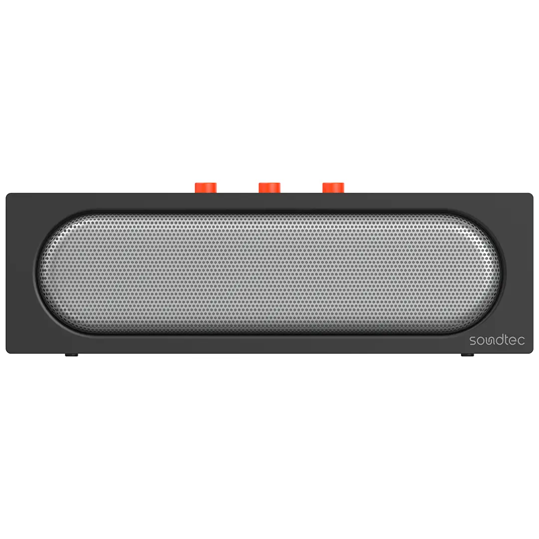 PORODO SOUNDTEC VIBE BAR PORTABLE STEREO SPEAKER BLACK PDWBT512BK thumbnail 2