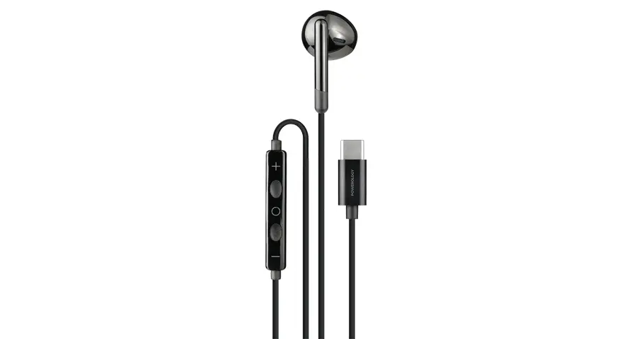 POWEROLOGY TYPE C MONO EARPHONE BLACK PWEPHCM17BK thumbnail 2