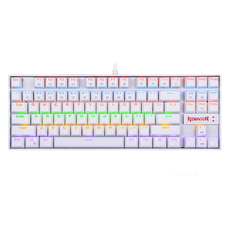 REDRAGON KUMARA MECHANICAL GAMING KEYBOARD WHITE RED SWITCH KUMARA K552W-RGB-RED thumbnail 2