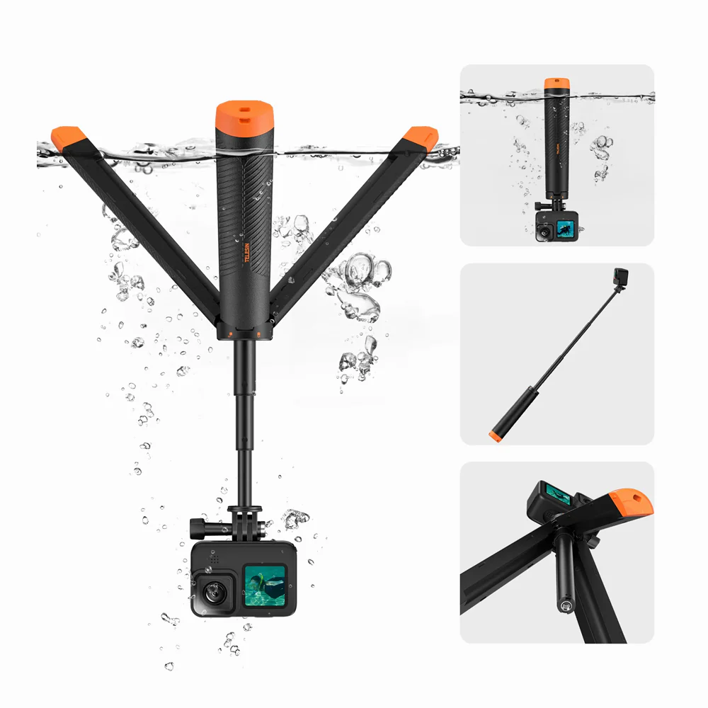 TELESIN FLOATING TRIPOD SELFIE STICK S1-TSS-02 thumbnail 2