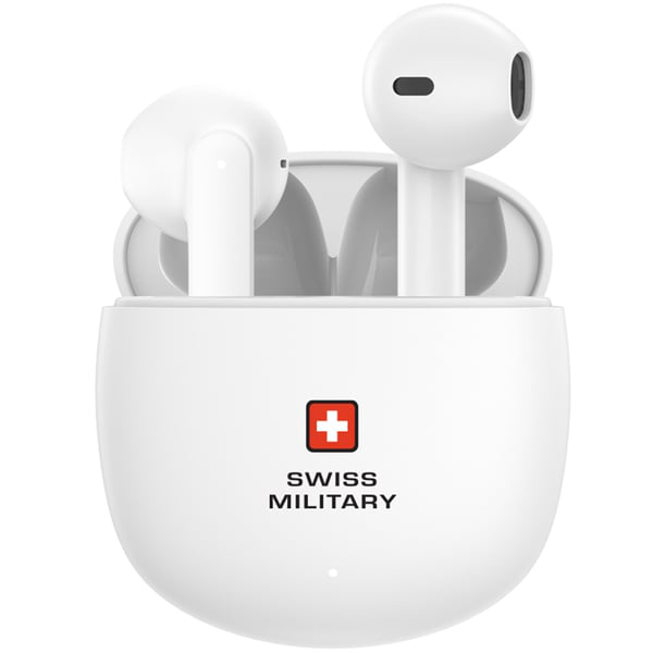 SWISS MILITARY VICTOR 6 HIGH BASS TRUE WIRELESS EARBUDS WHITE SM-TWS-VICTOR6-WH thumbnail 2