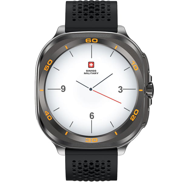 SWISS MILITARY DOM 7 GUNMETAL FRAME WITH BLACK SILICON STRAP - SM-WCH-DOM7-GUNF-BLKS thumbnail 2