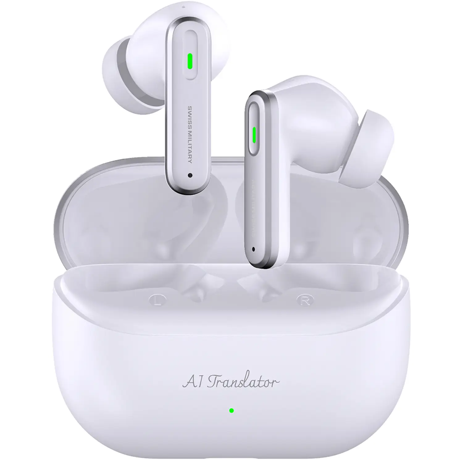 SWISS MILITARY DELTA AI WIRELESS EARBUDS WHITE SM-DELTA-AI-ANC-WHI thumbnail 2