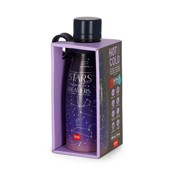 LEGAMI HOT AND COLD VACCUM BOTTLES STARSBELONG TO DREAMERS 300ML PURPLE thumbnail 2
