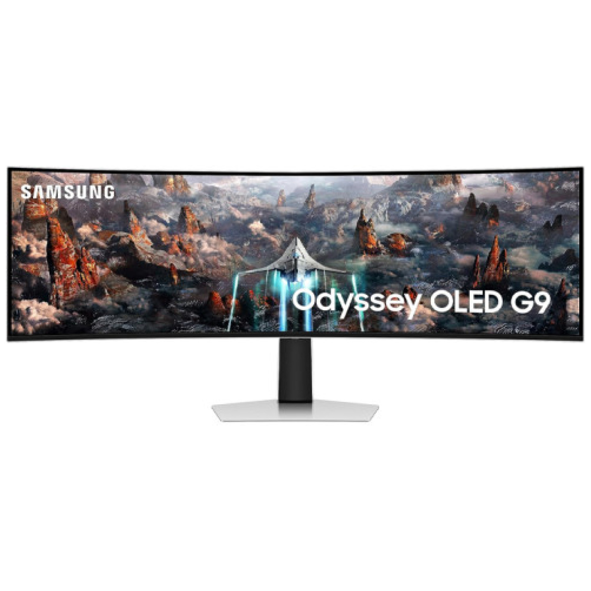 SAMSUNG ODYSSEY G9 G93SC GAMING CURVED MONITOR 49 INCH 2K OLED 240HZ WHITE LS49CG934SMXUE thumbnail 2