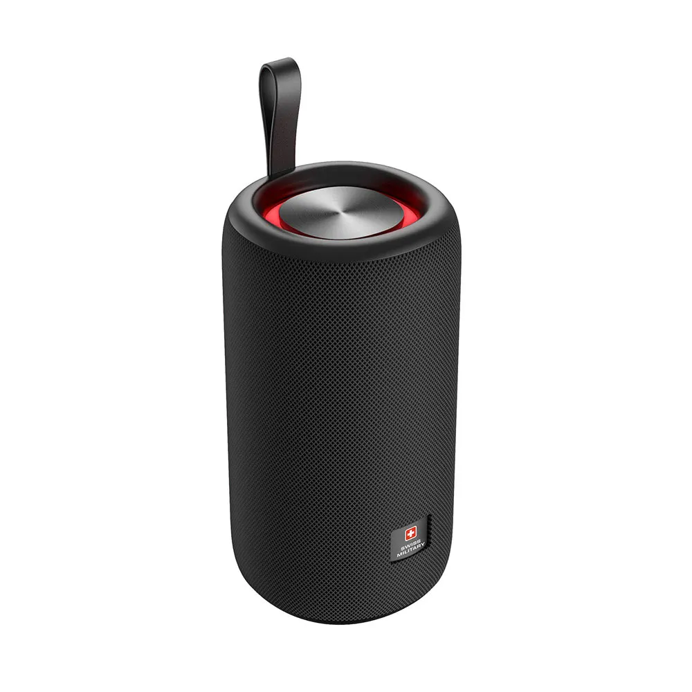 SWISS MILITARY 200W PMPO HIGH DEFINITION PORTABLE WIRELESS SPEAKER BLACK SM-SPKR-200W-18H-BLK thumbnail 2