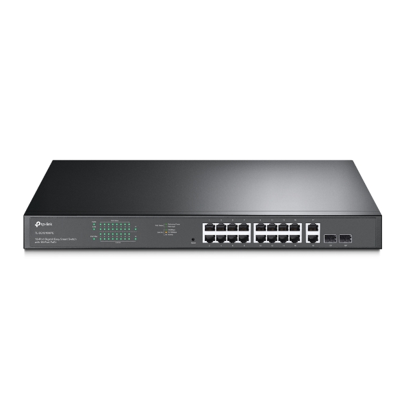 TP-LINK JETSTREAM 16-PORT GIGABIT EASY SMART POE/POE+ SWITCH TL-SG1218MPE thumbnail 2