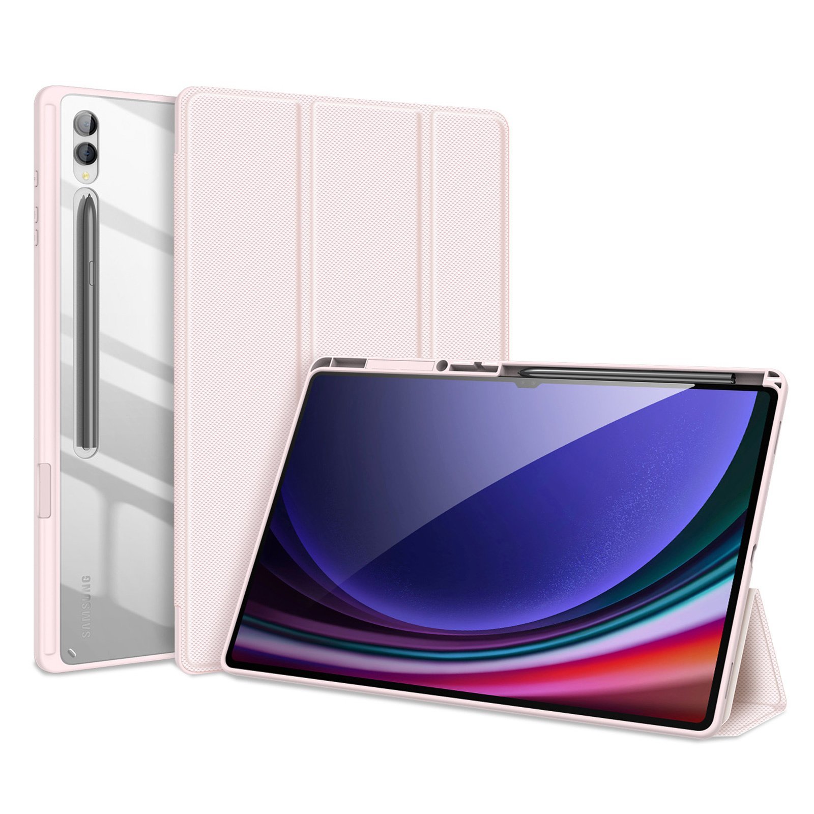 DUXDUCIS SAMSUNG TAB S10 ULTRA/S9 ULTRA/S8 ULTRA TOBY SERIES CASE PINK TOBY-0216 thumbnail 2