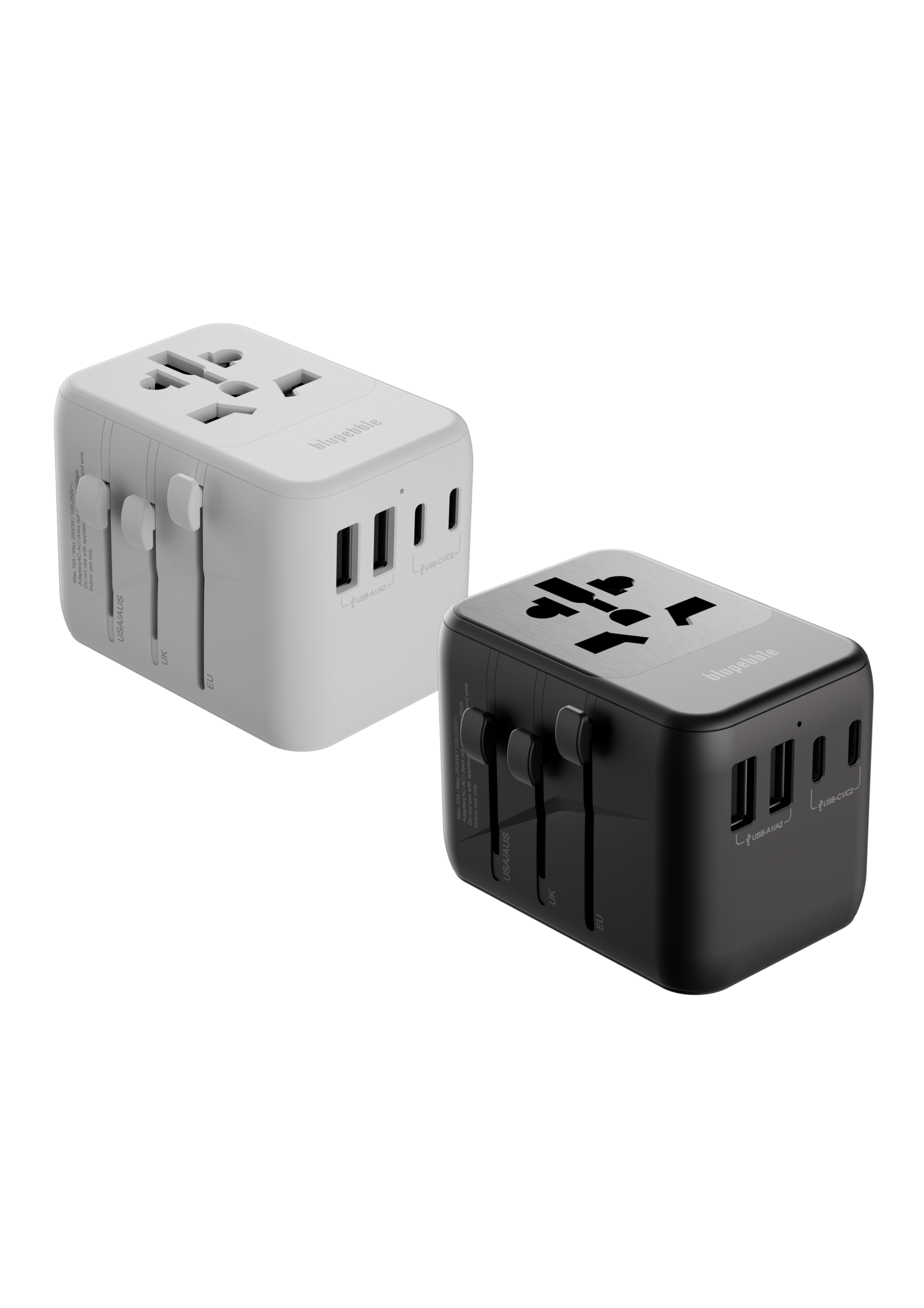 Bluepebble Passport 5 World Travel Adapter with GaN III Tech - 35W, 3 USB-C & 2 USB-A BP-TVL005 thumbnail 2