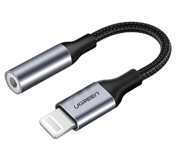 UGREEN LIGHTNING M/F ROUND CABLE ALUMINUM SHELL WITH BRAIDED 10CM BLACK 30756 thumbnail 2