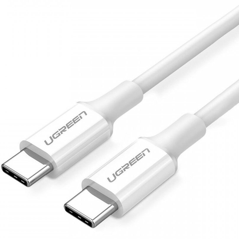 UGREEN TYPE C TO TYPE C CABLE 2M WHITE 60552 thumbnail 2