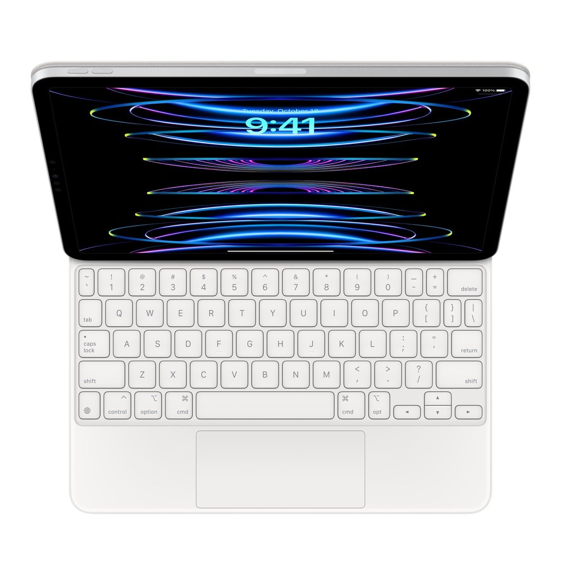 APPLE MAGIC KEYBOARD FOR IPAD PRO 11-INCH 3RD GEN IPAD AIR 4TH GEN - ARABIC WHITE MJQJ3 thumbnail 2