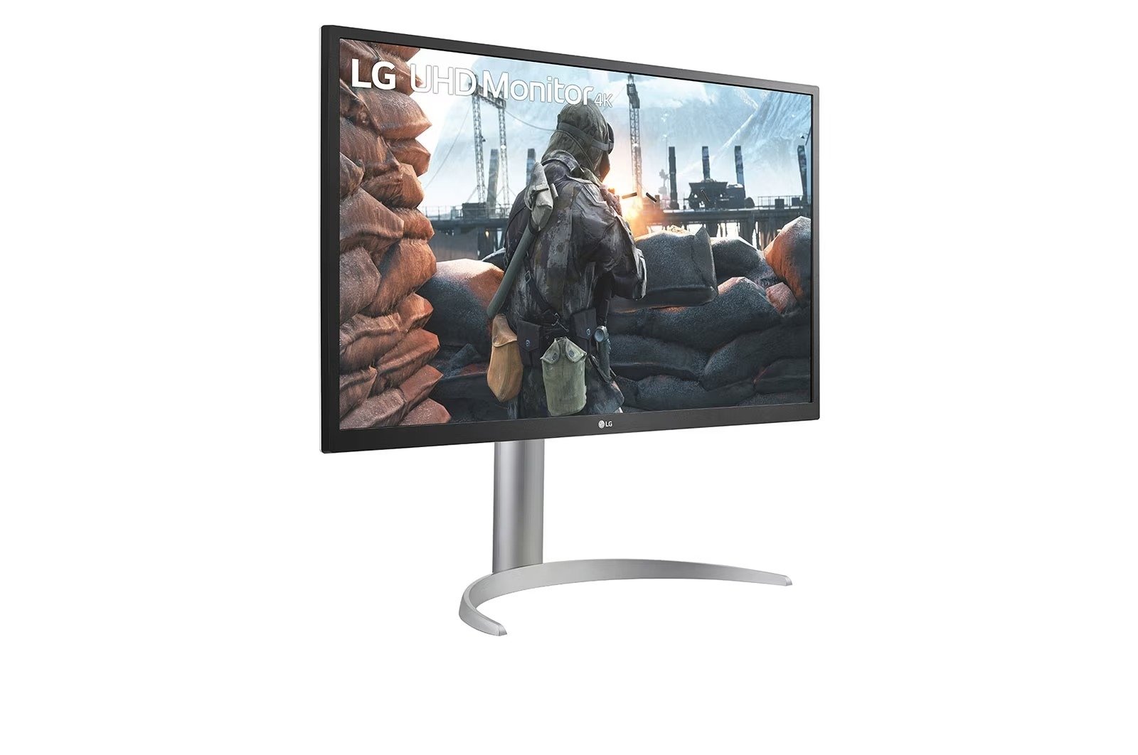 LG 27 INCH UHD 4K IPS MONITOR WITH USB TYPE C 27UP550-W thumbnail 2