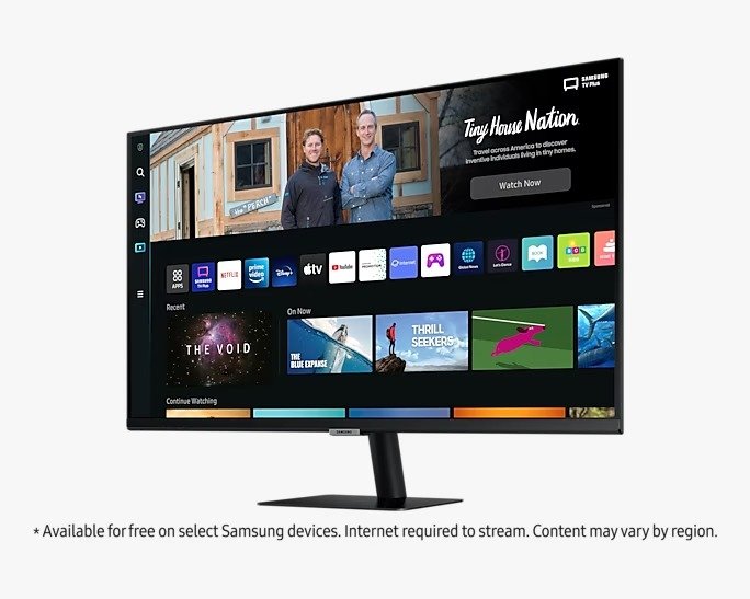 SAMSUNG 27" M5 FLAT MONITOR FULL HD WITH SMART TV EXPERIENCE LS27BM500EMXUE thumbnail 2