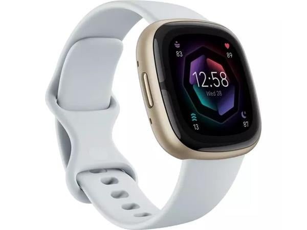 FITBIT SENSE 2 SMART WATCH BLUE MIST/SOFT GOLD FB521GLBM thumbnail 2