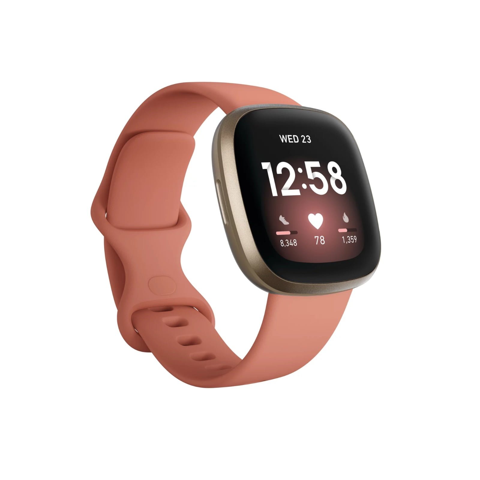 FITBIT VERSA 3 PINK CLAY/SOFT GOLD ALUMINUM FB511GLPK thumbnail 2