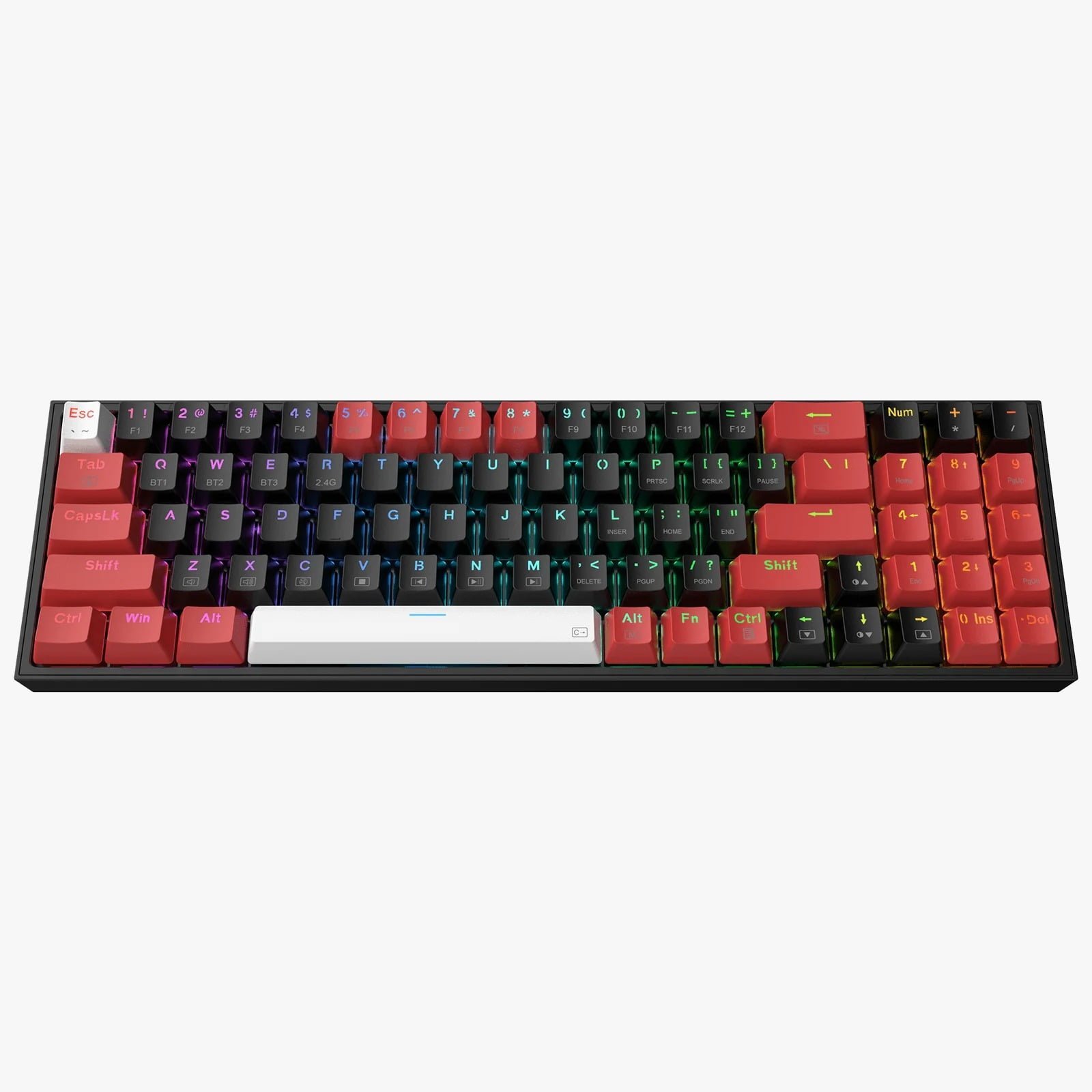 REDRAGON K628RGB-PRO POLLUX PRO WIRELESS RGB GAMING KEYBOARD K628RGB-PRO-BRW thumbnail 2