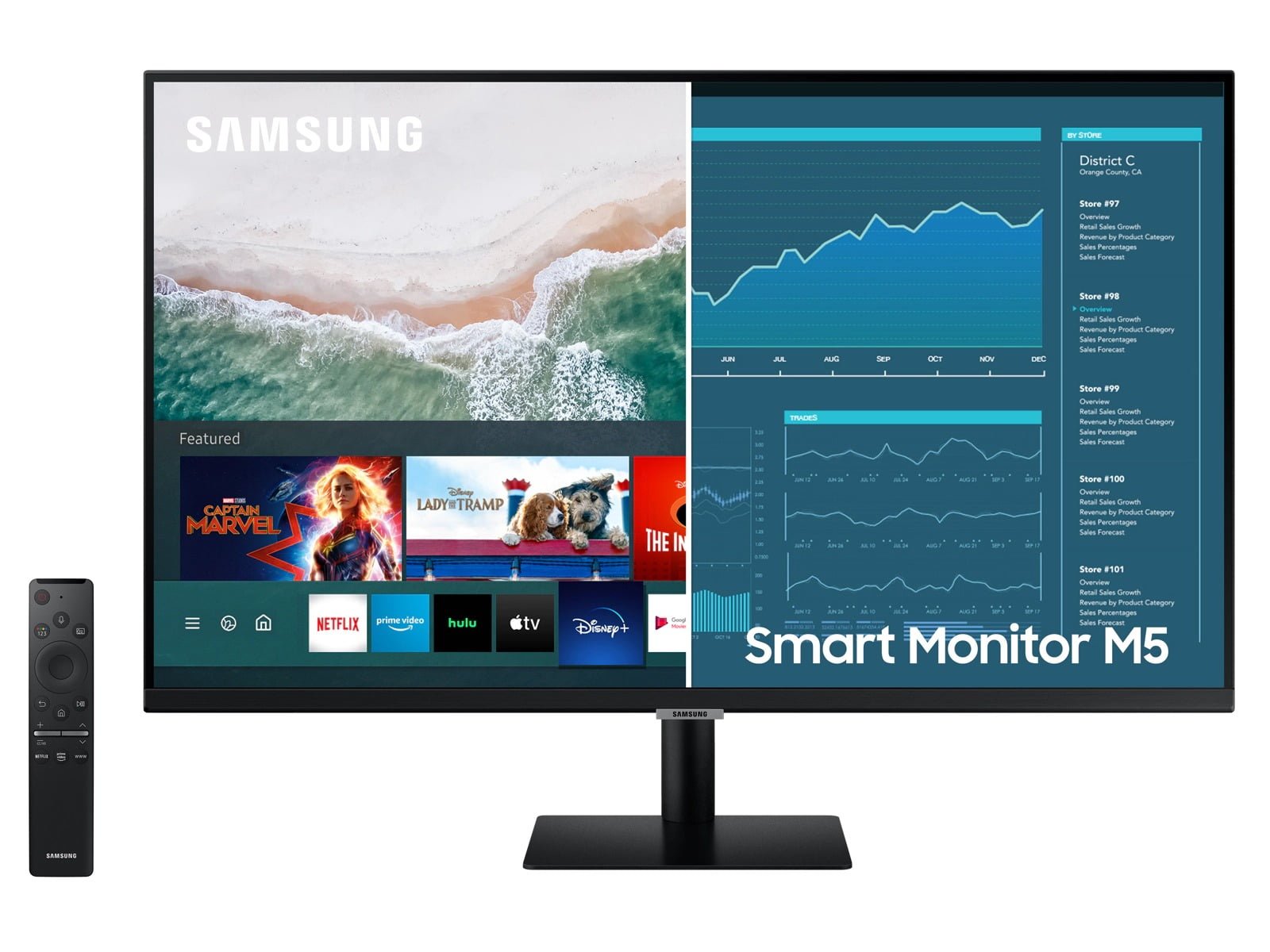 SAMSUNG SMART MONITOR M5 32 INCH LS32CM500EWXXL thumbnail 2