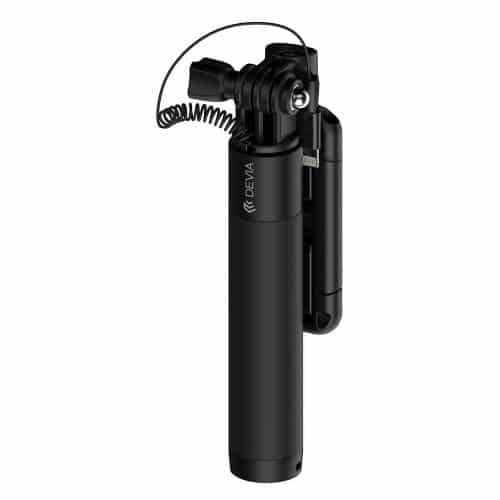DEVIA MINI SELFIE STICK WIRED 3.5MM BLACK thumbnail 2