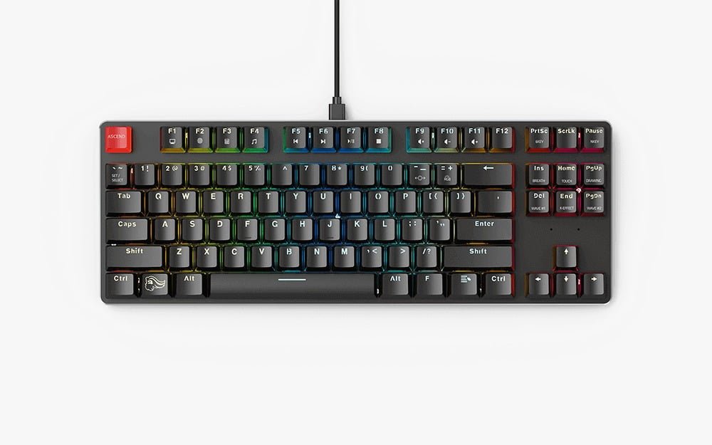 GLORIOUS MODULAR MECHANICAL GAMING KEYBOARD TENKEYLESS GMMK-TKL-BRN thumbnail 2
