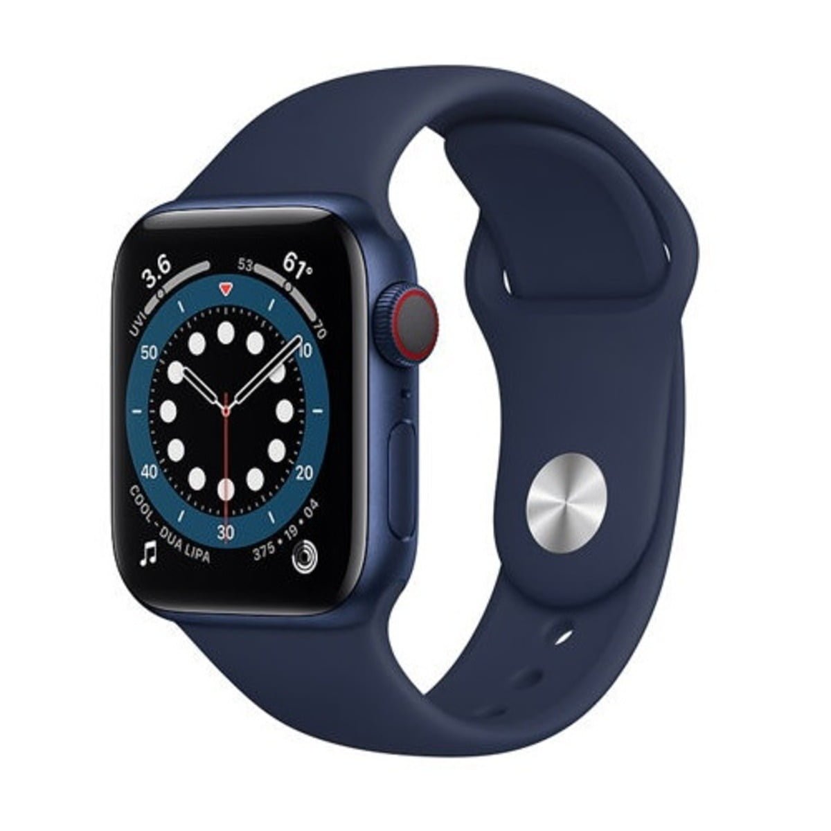APPLE WATCH SERIES 6 GPS + CELLULAR 40MM BLUE ALUMINIUM CASE WITH DEEP NAVY SPORT BAND M06Q3 thumbnail 2