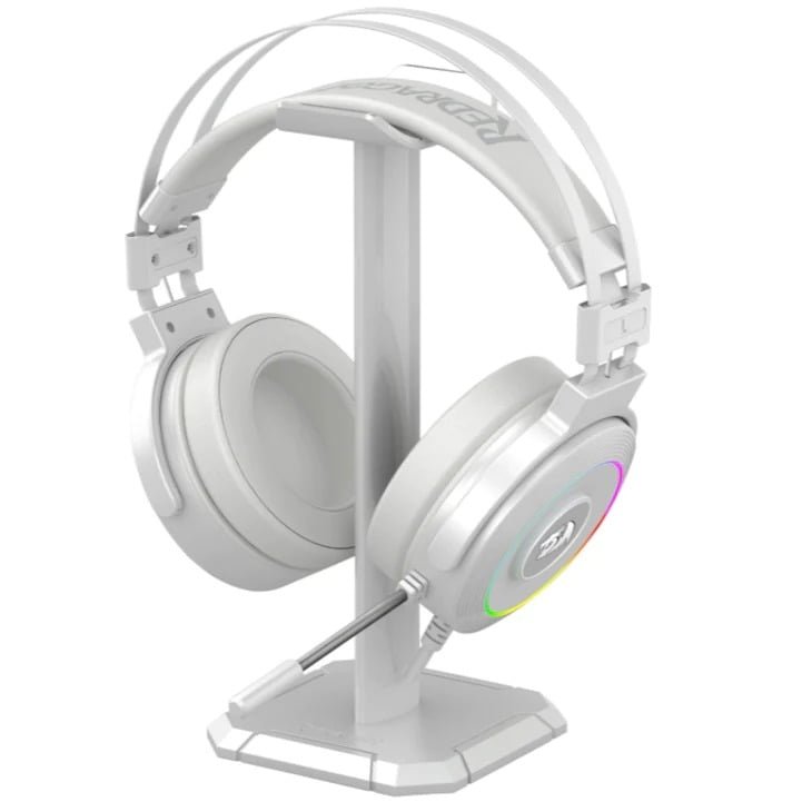 REDRAGON LAMIA 2 WHITE USB RGB GAMING HEADSET W/STAND H320W-RGB thumbnail 2