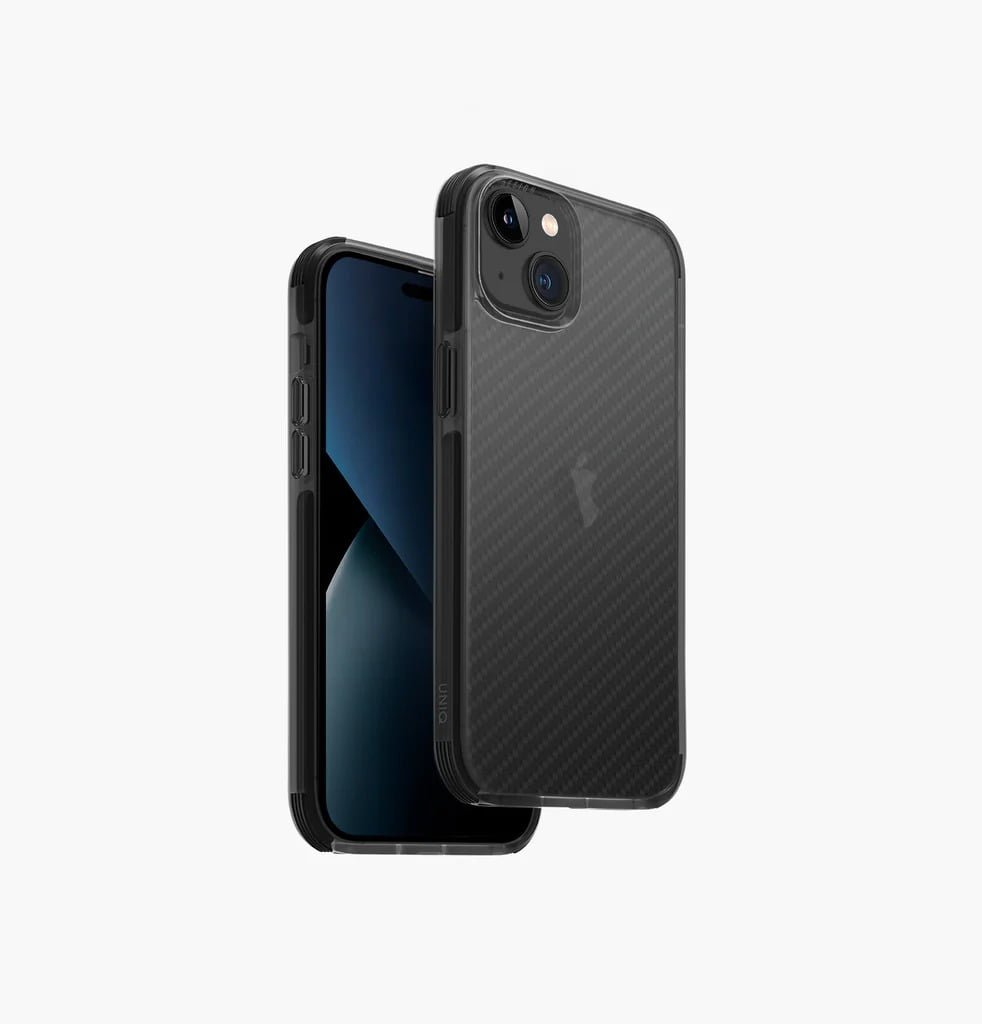 UNIQ COMBAT HYBRID IPHONE 14 PLUS/PRO/PRO MAX PROTECTIVE CASE ARAMID SMOKE thumbnail 2