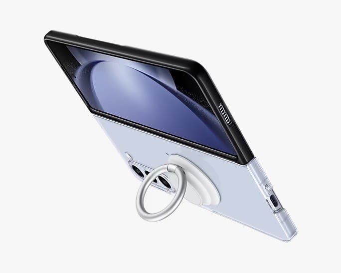 SAMSUNG GALAXY Z FOLD 5 STANDING CASE WITH STRAP TRANSPARENT EF-XF946CTEGWW thumbnail 2